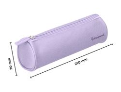Estuche portatodo liderpapel classic cilindrico ancho 210x70mm lila