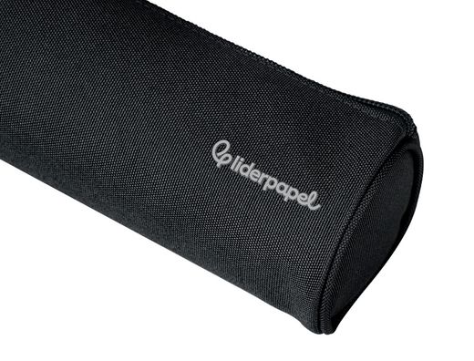 Estuche portatodo liderpapel classic cilindrico ancho 210x70mm negro