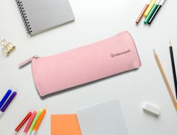 Estuche portatodo liderpapel classic cilindrico ancho 210x70mm rosa