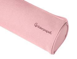 Estuche portatodo liderpapel classic cilindrico ancho 210x70mm rosa