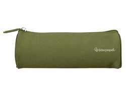 Estuche portatodo liderpapel classic cilindrico ancho 210x70mm verde militar