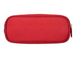 Estuche portatodo liderpapel classic ovalado 2 cremalleras con bolsillo delantero 210x90mm rojo