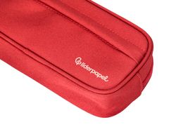 Estuche portatodo liderpapel classic ovalado 2 cremalleras con bolsillo delantero 210x90mm rojo