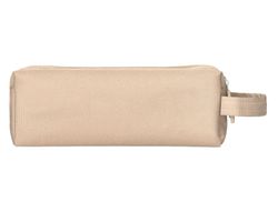 Estuche portatodo liderpapel classic rectangular con asa 2 cremalleras 210 x80mm crema