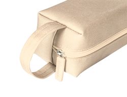 Estuche portatodo liderpapel classic rectangular con asa 210x70mm crema