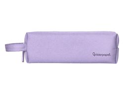 Estuche portatodo liderpapel classic rectangular con asa 210x70mm lila