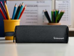 Estuche portatodo liderpapel classic rectangular con asa 210x70mm negro