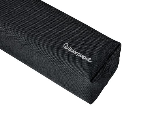 Estuche portatodo liderpapel classic rectangular con asa 210x70mm negro