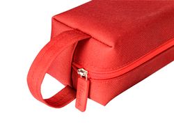 Estuche portatodo liderpapel classic rectangular con asa 210x70mm rojo