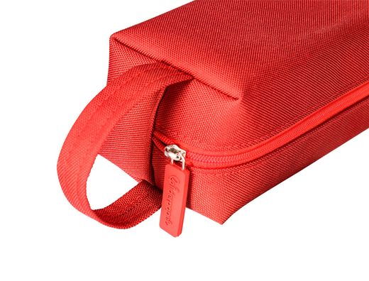 Estuche portatodo liderpapel classic rectangular con asa 210x70mm rojo