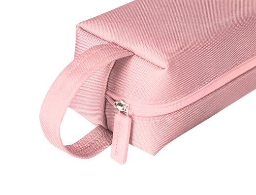 Estuche portatodo liderpapel classic rectangular con asa 210x70mm rosa