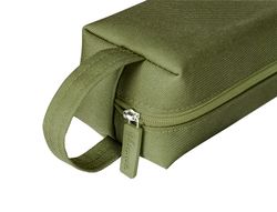 Estuche portatodo liderpapel classic rectangular con asa 210x70mm verde militar