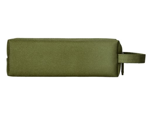 Estuche portatodo liderpapel classic rectangular con asa 210x70mm verde militar