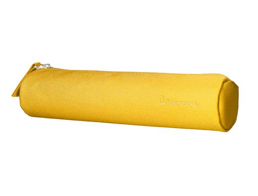 Estuche portatodo liderpapel slim cilindrico 220x45mm amarillo