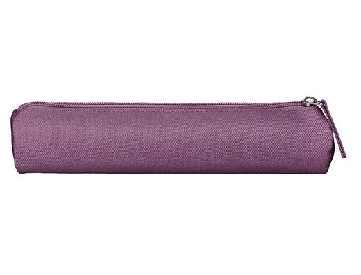 Estuche portatodo liderpapel slim cilindrico 220x45mm morado empolvado