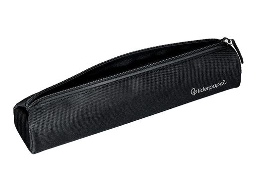 Estuche portatodo liderpapel slim cilindrico 220x45mm negro