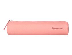 Estuche portatodo liderpapel slim cilindrico 220x45mm rosa