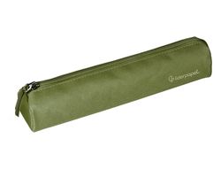Estuche portatodo liderpapel slim cilindrico 220x45mm verde militar