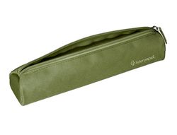Estuche portatodo liderpapel slim cilindrico 220x45mm verde militar