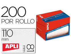 Etiqueta Adhesiva Apli 1705 Tamaño 81X110 mm en Rollo de 200 Unidades