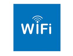 Etiqueta Adhesiva Apli de Señalizacion Simbolo Wifi 114X114 Mm