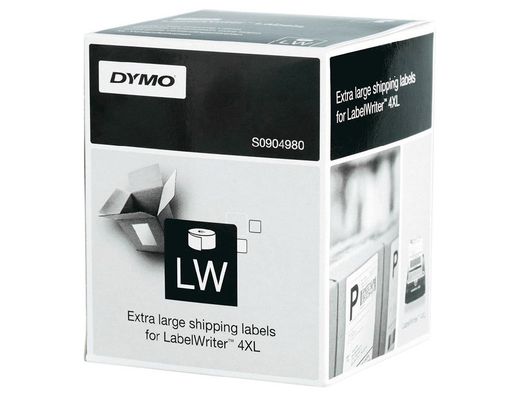 Etiqueta adhesiva dymo labelwriter para envio 104x159 mm blanca para impresoras 4xl/5xl rollo de 220 unidades