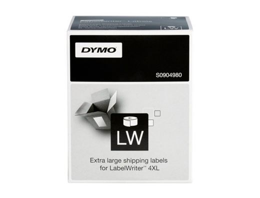 Etiqueta adhesiva dymo labelwriter para envio 104x159 mm blanca para impresoras 4xl/5xl rollo de 220 unidades