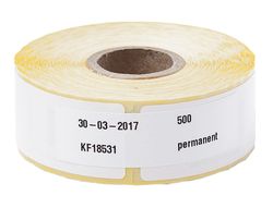 Etiqueta adhesiva permanente q-connect kf18531 compatible dymo 11352 tamaño 54x25 mm caja con 500 etiquetas