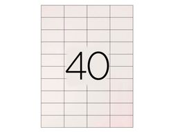 Etiqueta Adhesiva Q-Connect Kf00574 -Tamaño 52,5X29,7 mm -Fotocopiadora -Laser -Ink-Jet-Caja con 100 Hojas Din A4