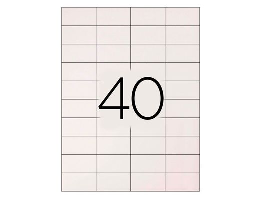 Etiqueta Adhesiva Q-Connect Kf00574 -Tamaño 52,5X29,7 mm -Fotocopiadora -Laser -Ink-Jet-Caja con 100 Hojas Din A4