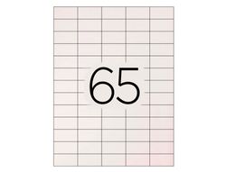 Etiqueta Adhesiva Q-Connect Kf01581 Tamaño 38,1X21,2Mm Fotocopiadora Laser Ink-Jet Caja con 100 Hojas Din A4