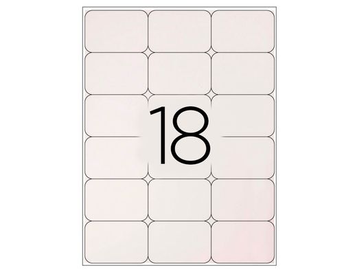 Etiqueta Adhesiva Q-Connect Kf01583 Tamaño 66X45,6 mm Fotocopiadora Laser Ink-Jet Caja con 100 Hojas Din A4
