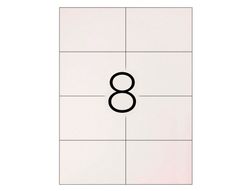 Etiqueta Adhesiva Q-Connect Kf01588 Tamaño 99,1X67,7 mm Fotocopiadora Laser Ink-Jet Caja con 100 Hojas Din A4