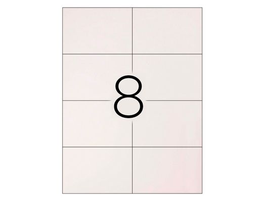 Etiqueta Adhesiva Q-Connect Kf01588 Tamaño 99,1X67,7 mm Fotocopiadora Laser Ink-Jet Caja con 100 Hojas Din A4