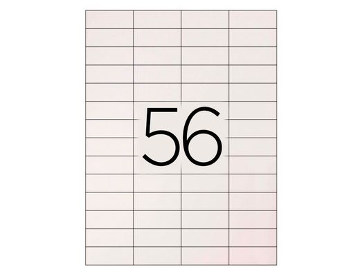 Etiqueta Adhesiva Q-Connect Kf10638 Tamaño 52,5X21,2 mm Fotocopiadora Laser Ink-Jet Caja con 100 Hojas Din A4