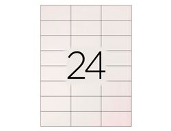 Etiqueta Adhesiva Q-Connect Kf10645 -Tamaño 70X35 mm Fotocopiadora Laser Ink-Jet Caja con 100 Hojas Din A4