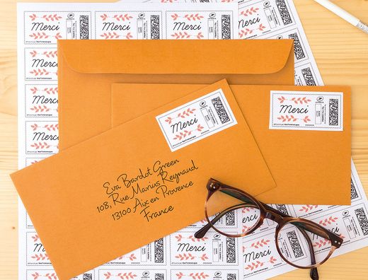 Etiqueta Adhesiva Q-Connect Kf10645 -Tamaño 70X35 mm Fotocopiadora Laser Ink-Jet Caja con 100 Hojas Din A4