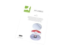Etiqueta Adhesiva Q-Connect Kf10652 Tamaño 96,5X42,3 mm Fotocopiadora Laser Ink-Jet Caja con 100 Hojas Din A4