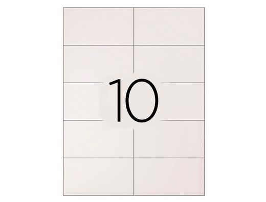 Etiqueta Adhesiva Q-Connect Kf10658 Tamaño 105X57 mm Fotocopiadora Laser Ink-Jet Caja con 100 Hojas Din A4