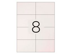 Etiqueta Adhesiva Q-Connect Kf10659 Tamaño 105X74 mm Fotocopiadora Laser Ink-Jet Caja con 100 Hojas Din A4