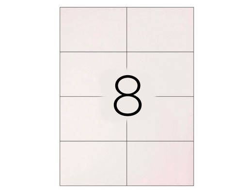Etiqueta Adhesiva Q-Connect Kf10659 Tamaño 105X74 mm Fotocopiadora Laser Ink-Jet Caja con 100 Hojas Din A4