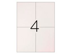 Etiqueta Adhesiva Q-Connect Kf10660 Tamaño 105X148,5 mm Fotocopiadora Laser Ink-Jet Caja con 100 Hojas Din A4