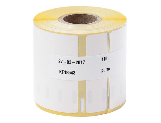 Etiqueta adhesiva q-connect kf18543 compatible dymo 99019 tamaño 54x190 mm caja con 110 etiquetas