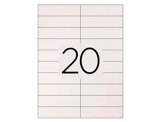 Etiqueta Adhesiva Q-Connect Kf26093 Tamaño 105X29 mm Fotocopiadora Laser Ink-Jet Caja 100 H Din A4 Esp.Hacienda