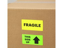 Etiqueta adhesiva tico amarill o fluorescentes permanente fsclaser/inkjet/fotocopia 99,1x67,7 mm caja de 560 unidades