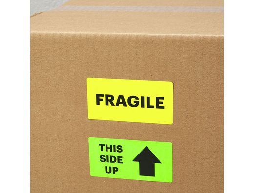 Etiqueta adhesiva tico amarill o fluorescentes permanente fsclaser/inkjet/fotocopia 99,1x67,7 mm caja de 560 unidades