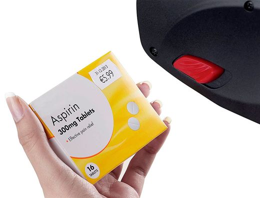 Etiqueta avery ondulada blanca permanente 26x16 mm para etiquetadora pl21/18 caja de 10 rollos de 1200 etiqietas