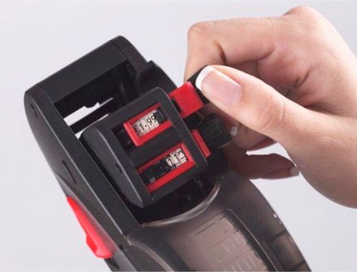 Etiqueta avery ondulada blanca permanente 26x16 mm para etiquetadora pl21/18 caja de 10 rollos de 1200 etiqietas