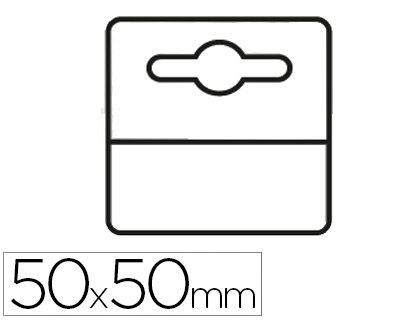 Etiqueta Colgador Adhesiva 3L Office en Pvc 50X50 mm Pack de 1000 Unidades