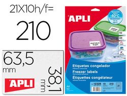 Etiquetas congelador bolsa 10 Hojas 635 X 381mm Apli 12328